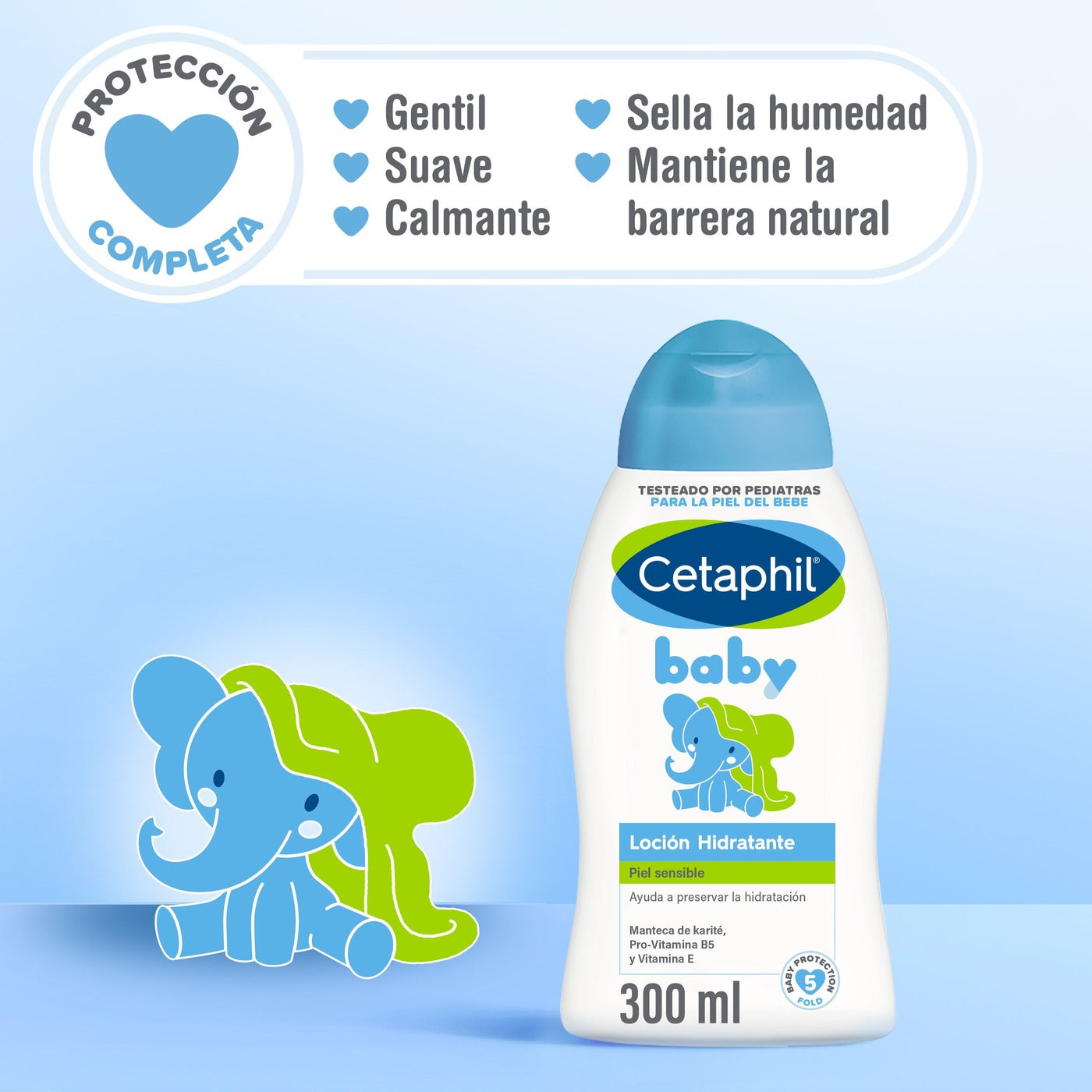 Cetaphil Baby Loción Hidratante Diaria para Bebés x300ml