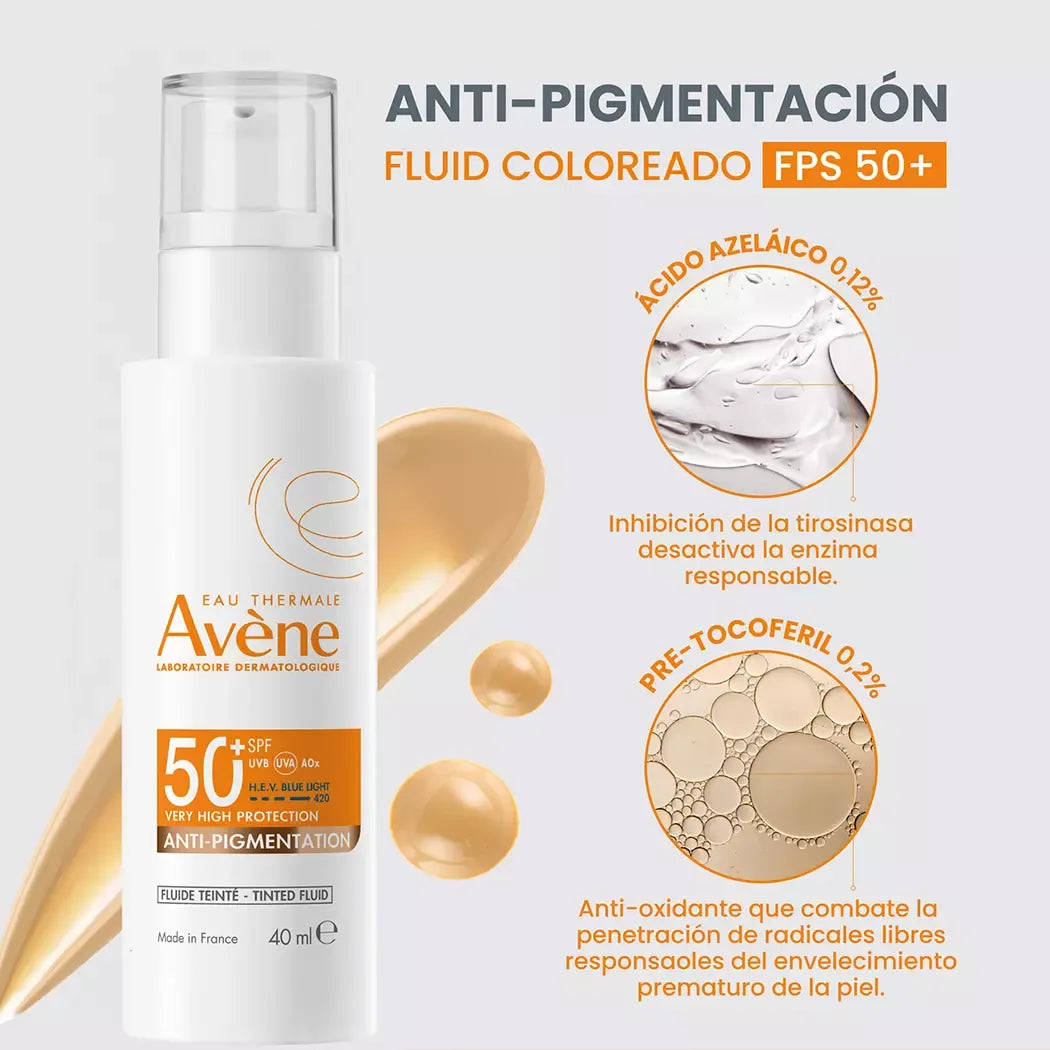 Avene Fotoprotector Solar Anti-Pigmentation SPF50 X 40ML