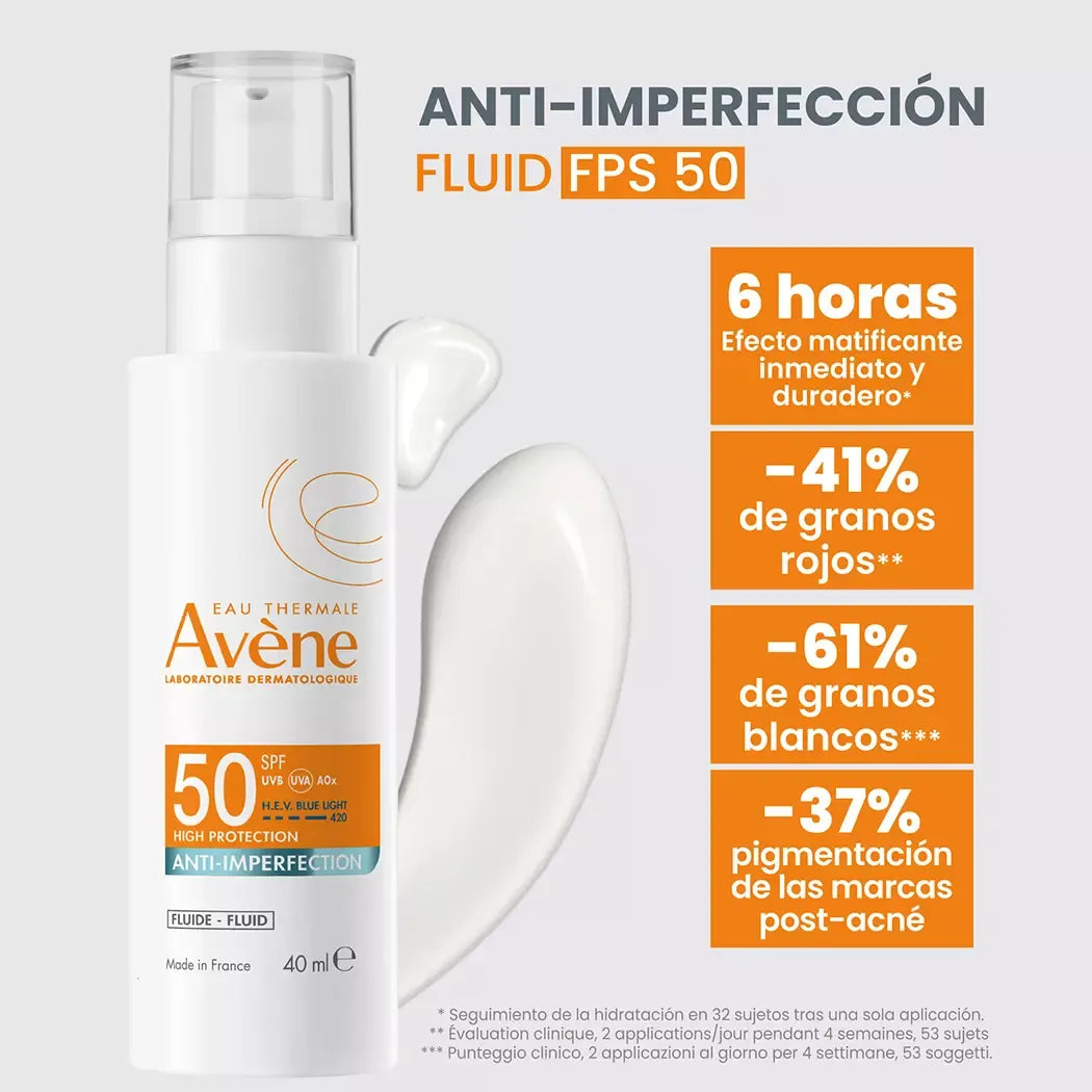 Avene Fotoprotector Anti-Imperfecciones SPF50 X 40ML