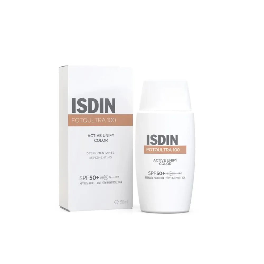 Isdin Fotoprotector Fotoultra Active Unify Despigmentante con Color SPF50+ x50ml - TIENDA PIEL