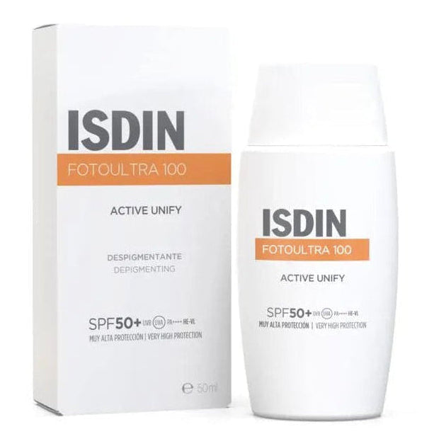 Isdin Fotoprotector Fotoultra Active Unify Despigmentante SPF50+ x50ml - TIENDA PIEL