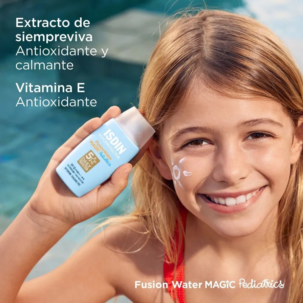 Isdin Fotoprotector FusionWater Magic Pediatrics SPF50+ x50ml - TIENDA PIEL
