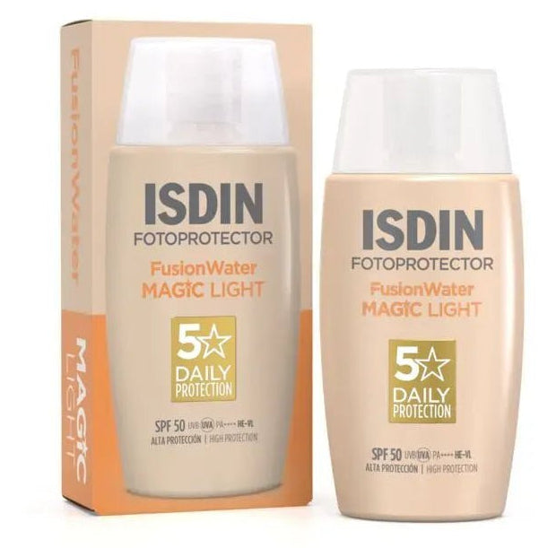 Isdin Fotoprotector FusionWater Magic Tono Light SPF50+ x50ml - TIENDA PIEL
