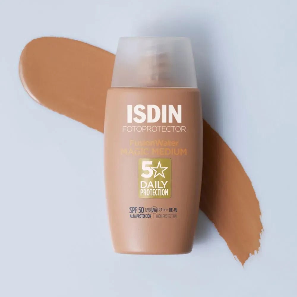 Isdin Fotoprotector FusionWater Magic Tono Medium SPF50+ x50ml - TIENDA PIEL