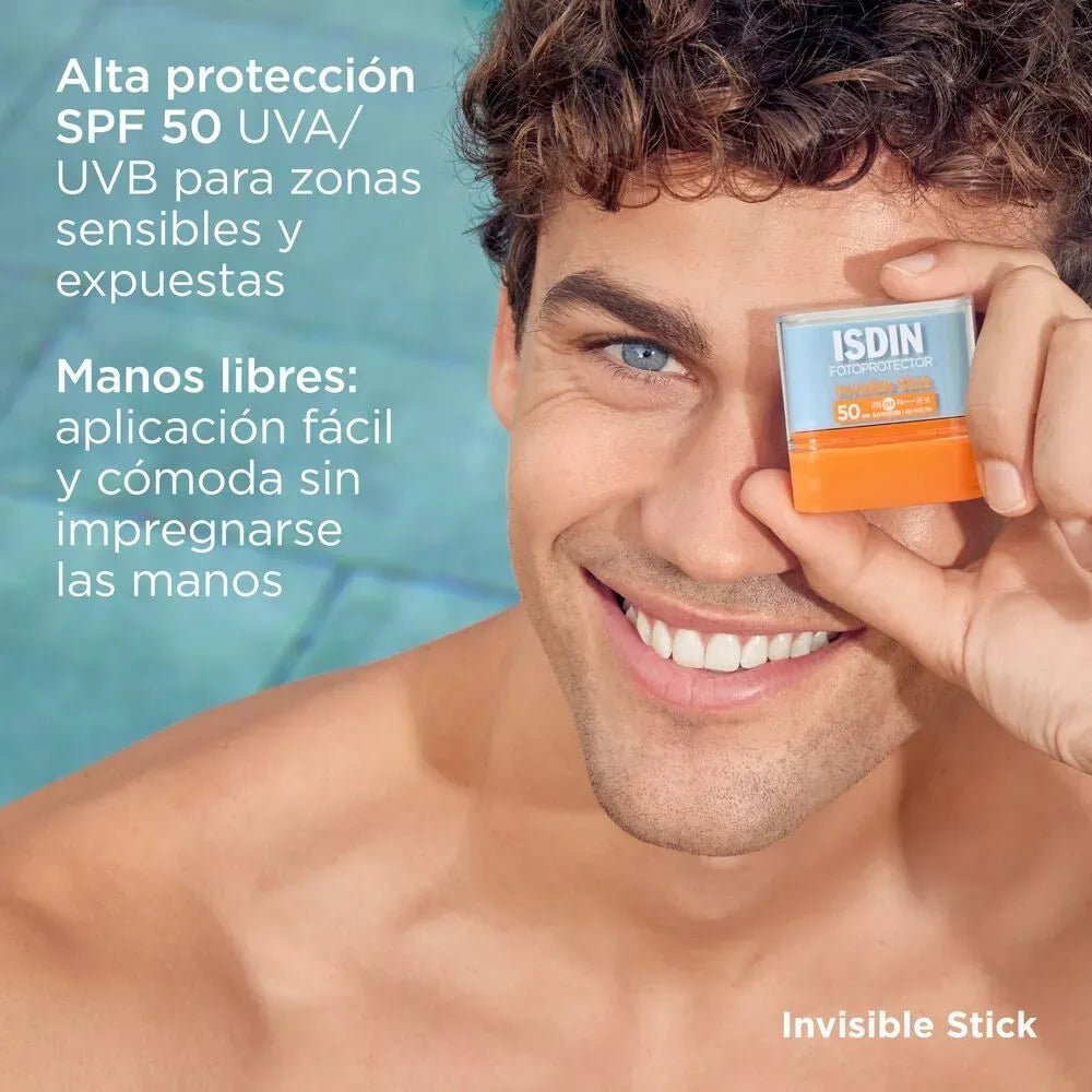 Isdin Fotoprotector Invisible en Stick SPF50+ x10g - TIENDA PIEL