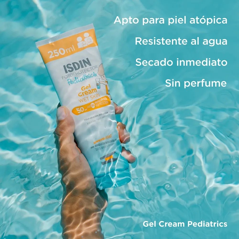 Isdin Fotoprotector Pediatrics Gel Cream Wet Skin SPF50+ x250ml - TIENDA PIEL