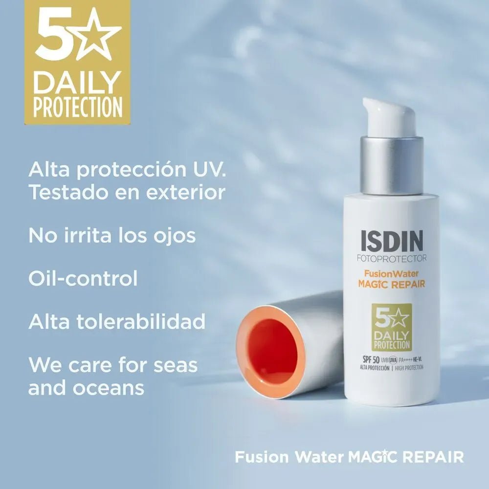 Isdin FusionWater Magic Repair SPF50+ x50ml - TIENDA PIEL