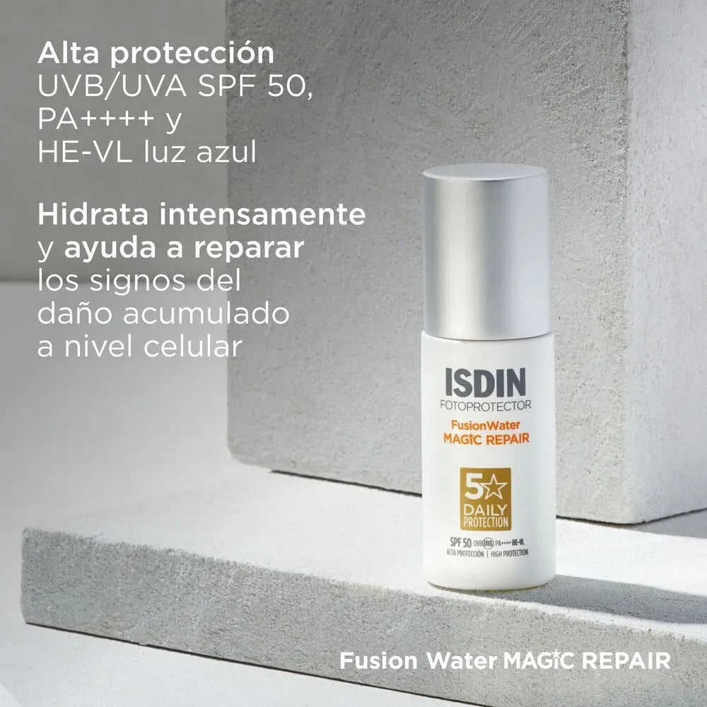 Isdin FusionWater Magic Repair SPF50+ x50ml - TIENDA PIEL