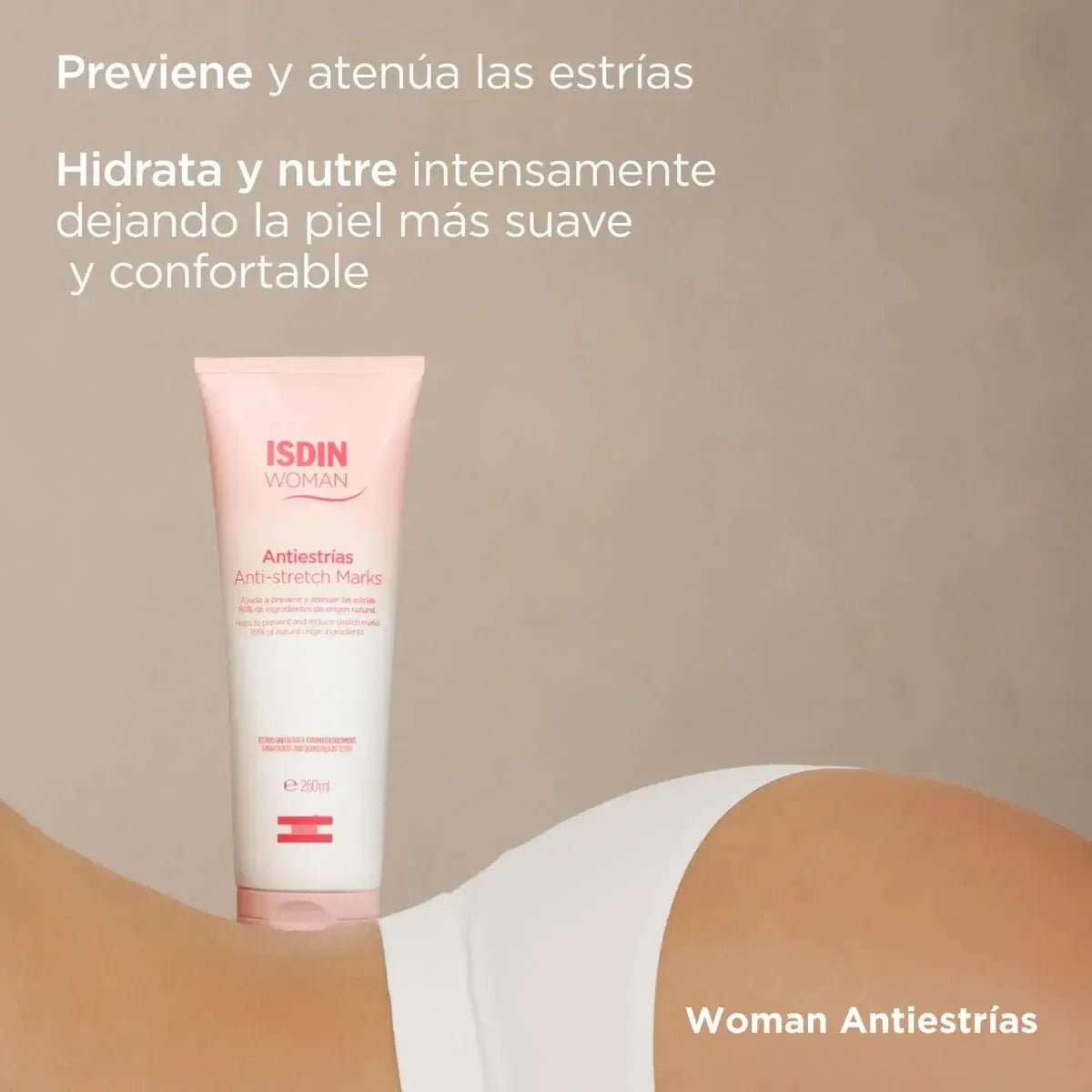 Isdin Woman Crema Antiestrías x250ml - Tienda Piel
