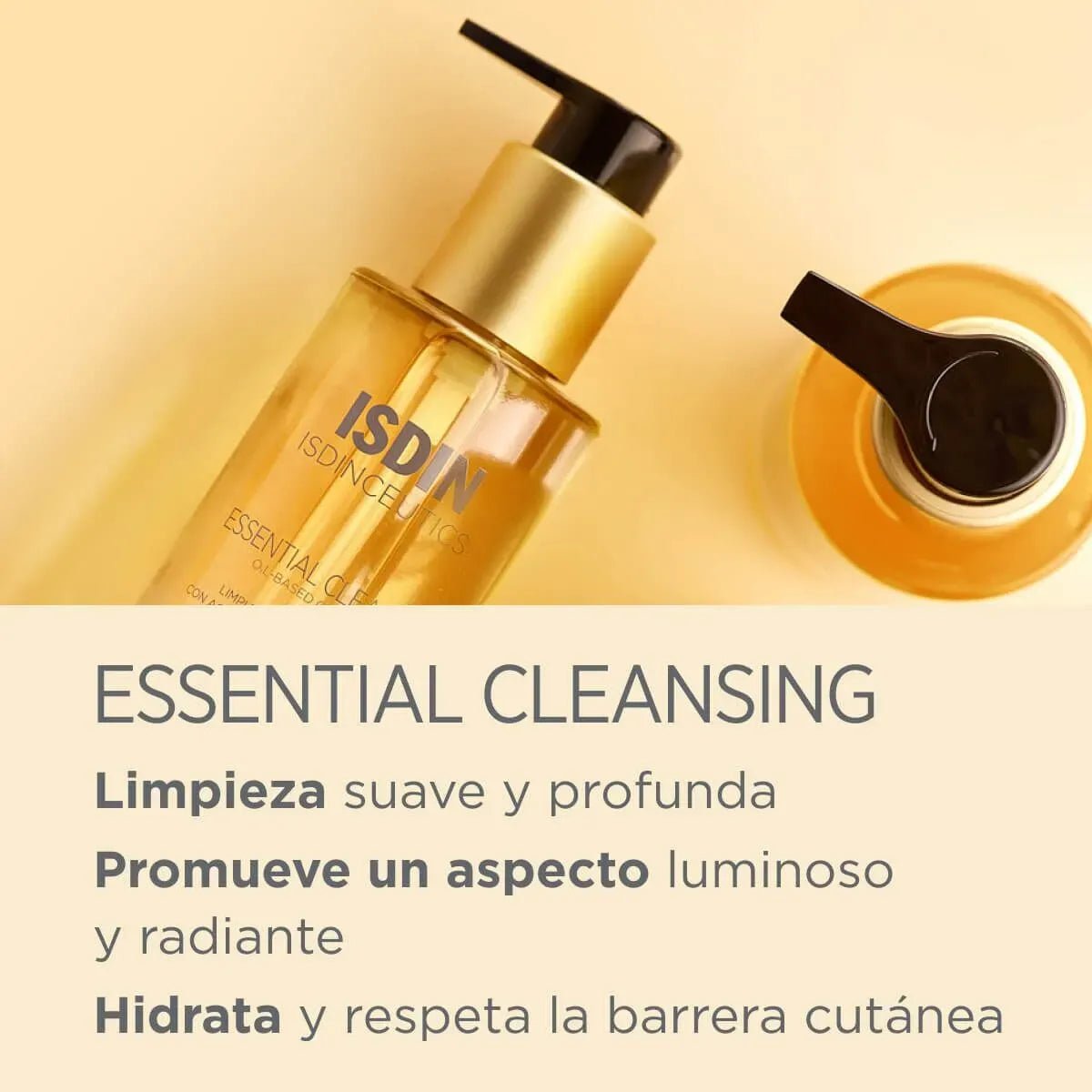 Isdinceutics Essential Cleansing Aceite Limpiador Facial x200ml - TIENDA PIEL