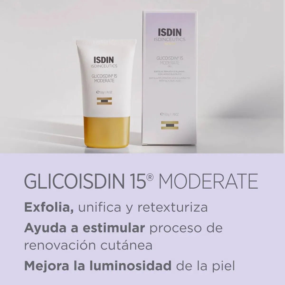Isdinceutics Glicoisdin 15% Moderate Gel Facial x50g - TIENDA PIEL