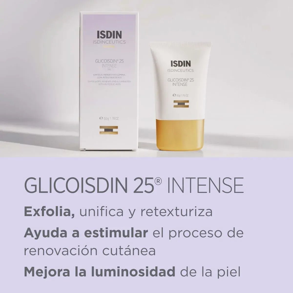 Isdinceutics Glicoisdin 25% Intense Gel Facial x50g - TIENDA PIEL