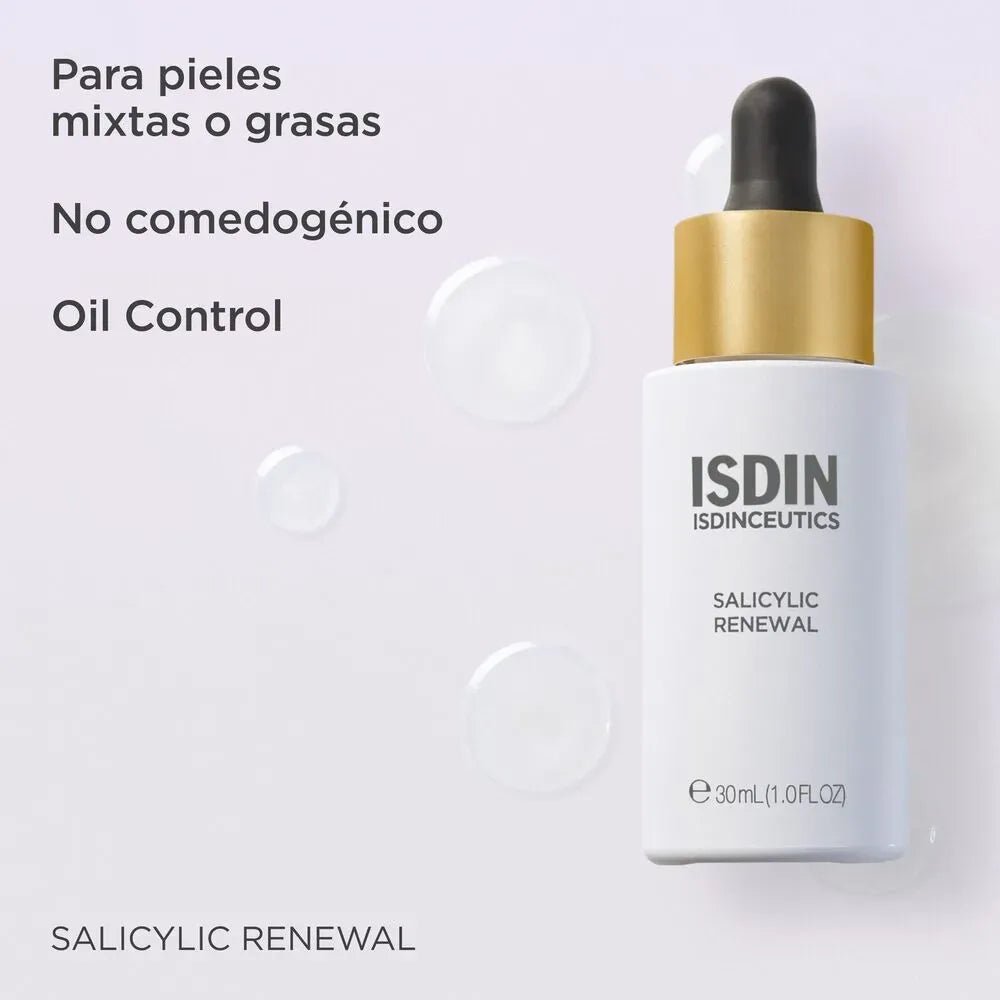 Isdinceutics Salicylic Renewal Sérum Anti - Imperfecciones y Envejecimiento x30ml - TIENDA PIEL