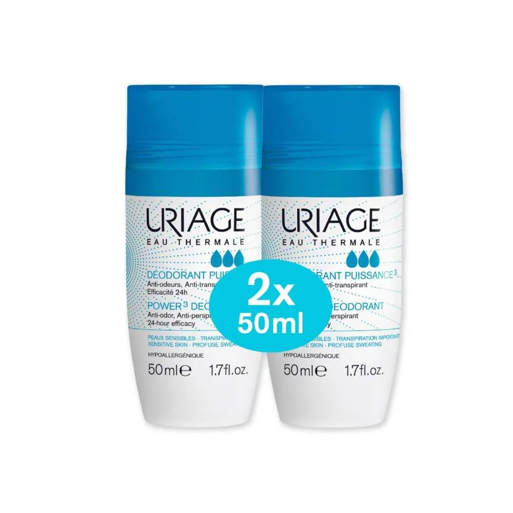 KIT 2X1 Uriage Desodorante TRI - ACTIF Roll - On X 50 ML - TIENDA PIEL