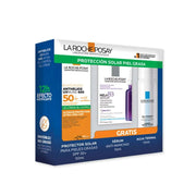 Kit Anthelios UVMune 400 Oil Control toque seco de 50ml con color + Mela B3 10ml + Agua termal 50ml - Tienda Piel