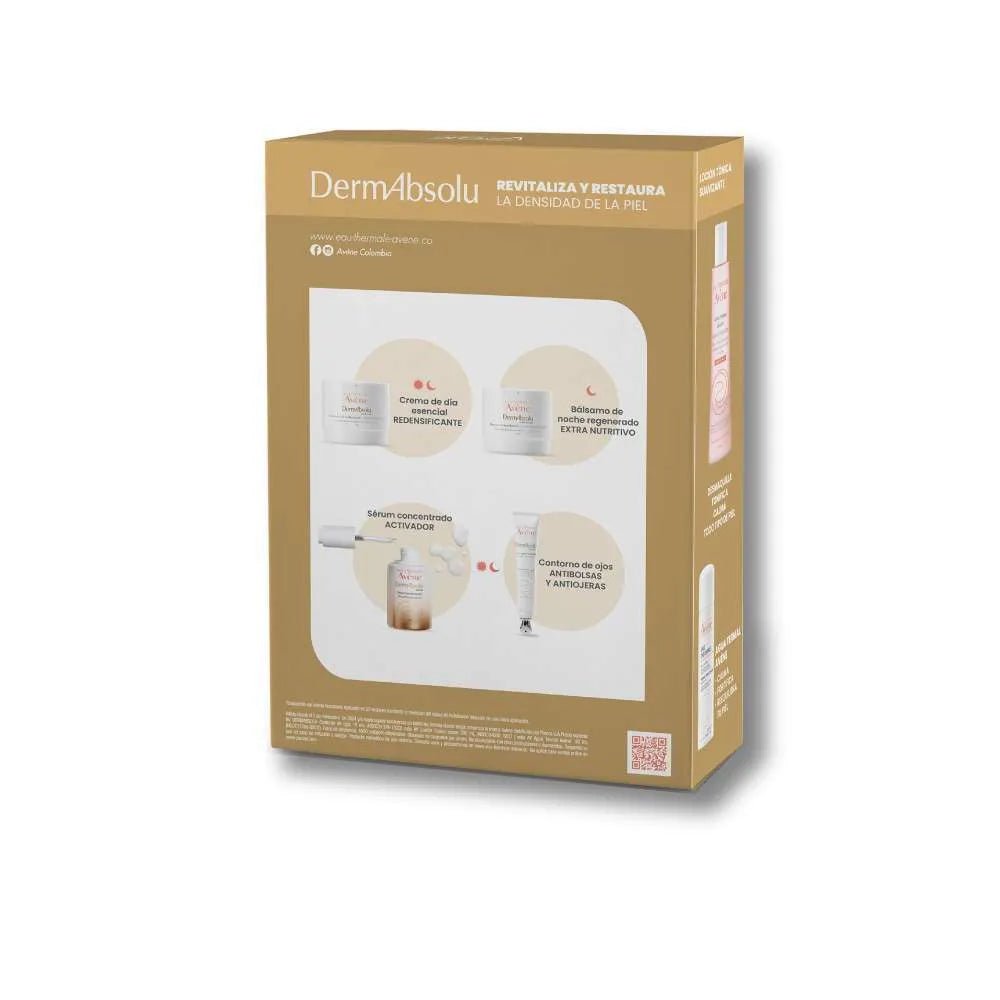 Kit Antiedad Avene DermAbsolu Contorno de Ojos x15ml + Agua Tónica x200ml + Agua Termal x50ml - TIENDA PIEL