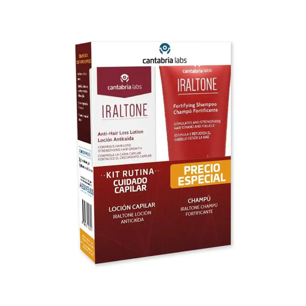 Kit Iraltone Loción Anticaida+Iraltone Champú Fortificante x 200 ml - TIENDA PIEL