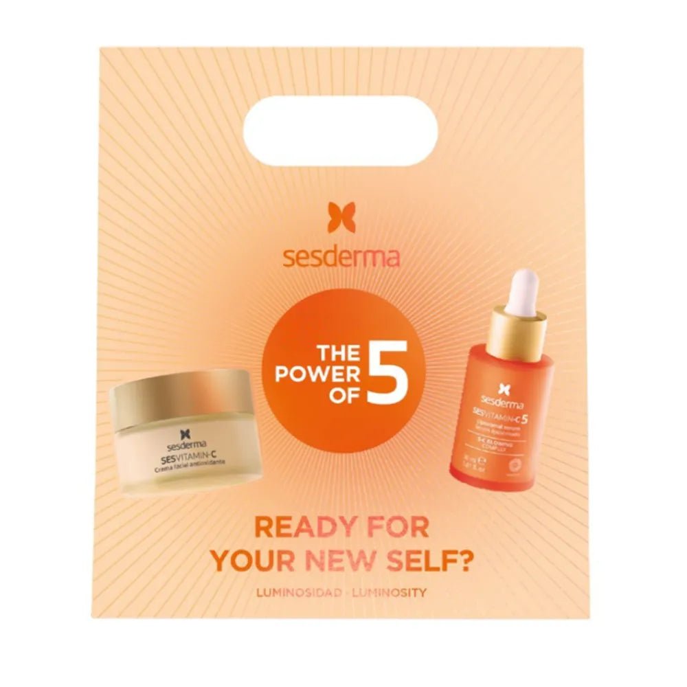 Kit Sesvitamin C 5 Sérum 30 ml + Sesvitamin Crema Hidratante 50 ml - Sesderma THE POWER OF 5 - Tienda Piel