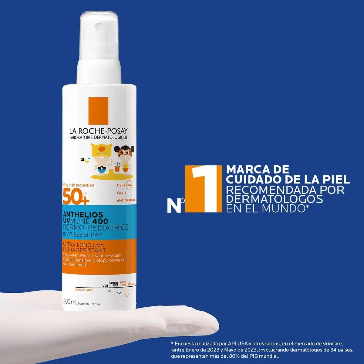 La Roche Posay Anthelios Spray Dermopediatrico SPF50+ x200ml - TIENDA PIEL