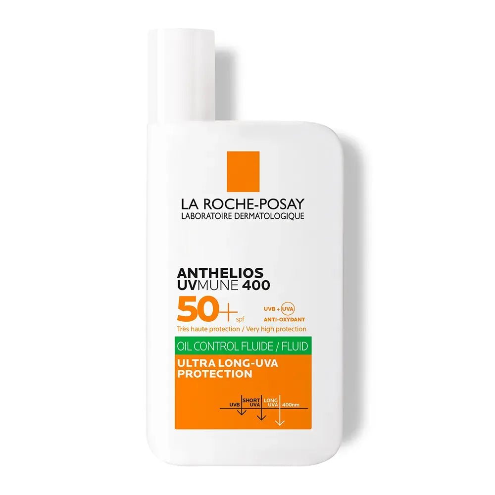 La Roche - Posay Anthelios UvMune 400 Fluido Oil Control SPF50+ Sin Color x 50ml - TIENDA PIEL