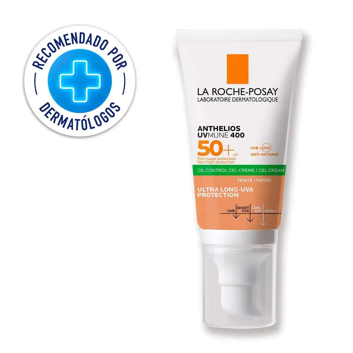 La Roche Posay Anthelios UVMune 400 Oil Control Toque Seco SPF50+ Color x50ml - TIENDA PIEL