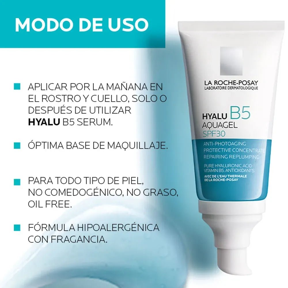 La Roche Posay Hyalu B5 Aquagel SPF30 x50ml - TIENDA PIEL