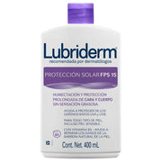 Lubriderm Crema de Protección Solar SPF15+ x400ml - TIENDA PIEL