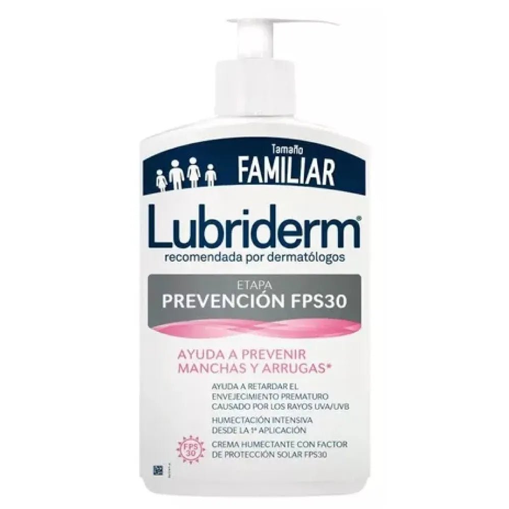 Lubriderm prevencion UV FPS30 x 750ml - TIENDA PIEL