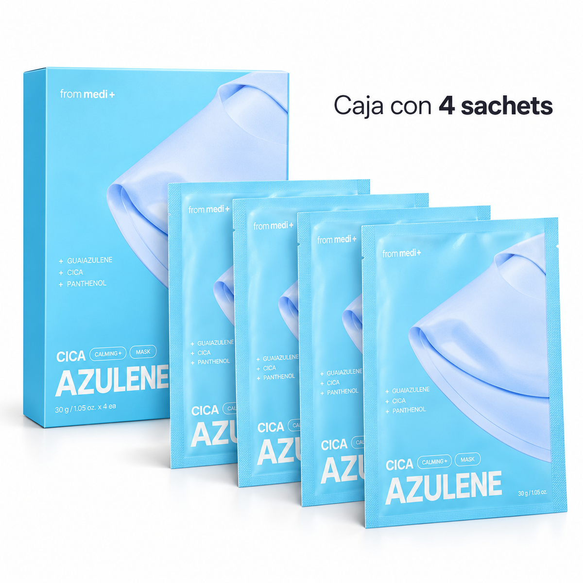 Mascarilla hidrogel Azulene de from medi+