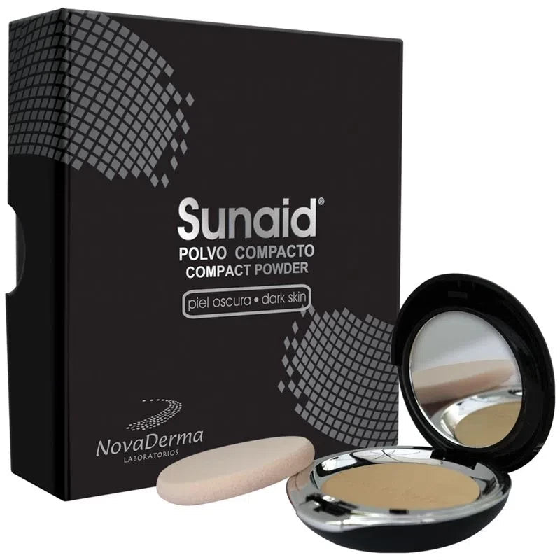 Novaderma Sunaid Polvo Compacto Piel Oscura x12gr - Tienda Piel