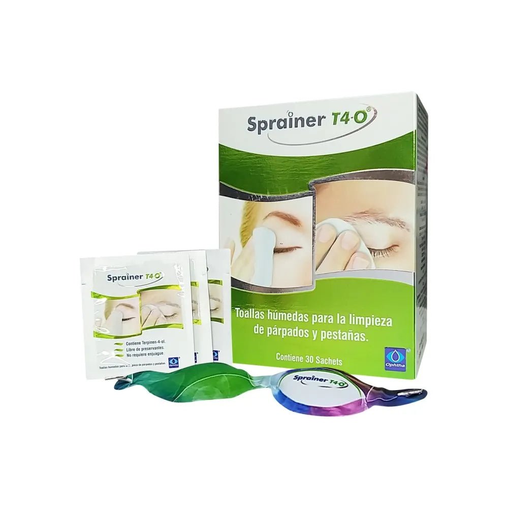 Ophtha Sprainer T - 40 Toallitas Húmedas Limpieza (Parpados y Pestañas) X 30 Sachets - TIENDA PIEL