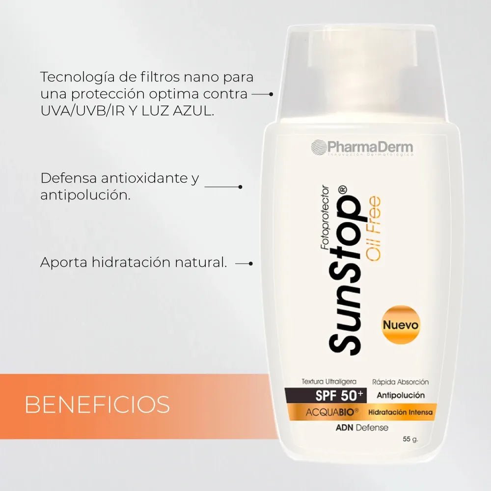 Pharmaderm SunStop Oil Free SPF50+ x60ml - TIENDA PIEL