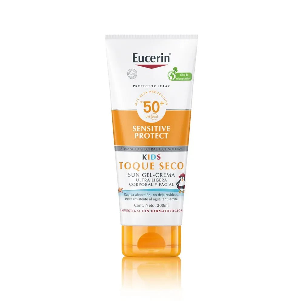 Protector Solar Eucerin Kids Toque Seco SPF50 200ml - TIENDA PIEL