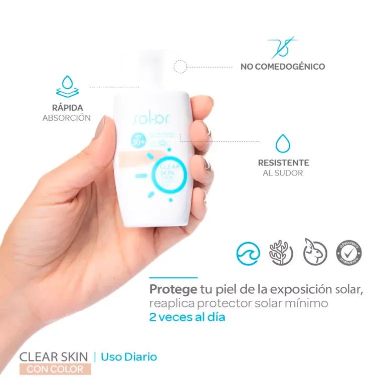 Quifarma Solor Clear Skin Color x50ml - TIENDA PIEL