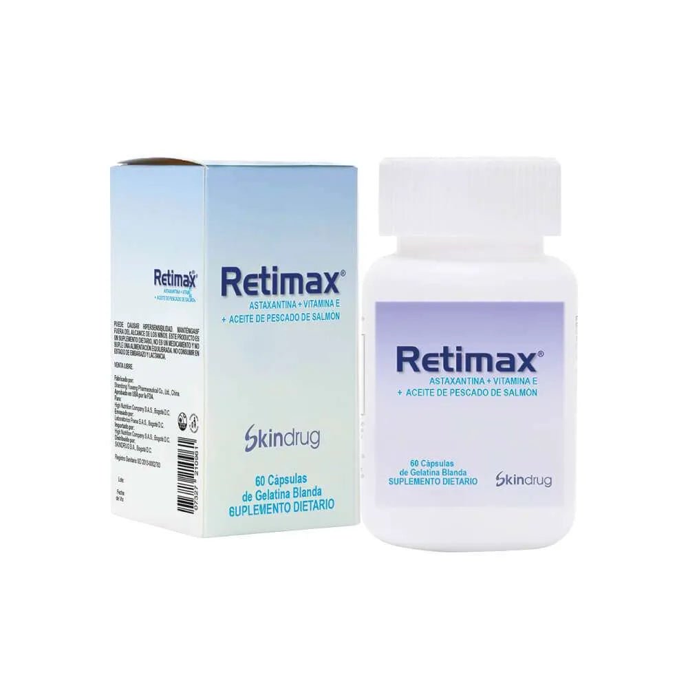 Retimax Astaxatina x60 Cápsulas - TIENDA PIEL