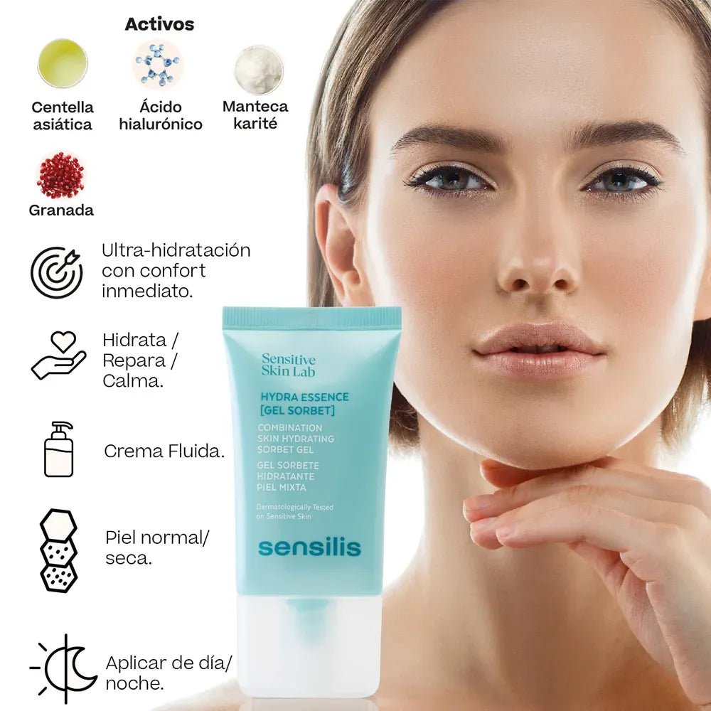 Sensilis Hydra Essence Gel Sorbete Hidratante x40ml - TIENDA PIEL