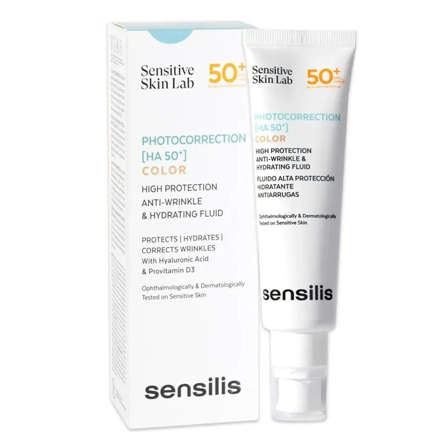 Sensilis Photocorrection [HA 50+] Antiedad SPF50+ Con Color x50ml - TIENDA PIEL