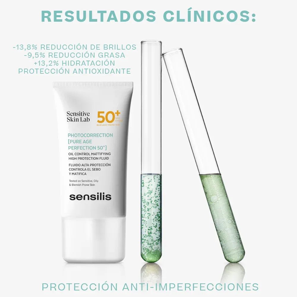 Sensilis Photocorrection [Pure Age Perfection 50+] Matificante SPF50+ x40ml - TIENDA PIEL