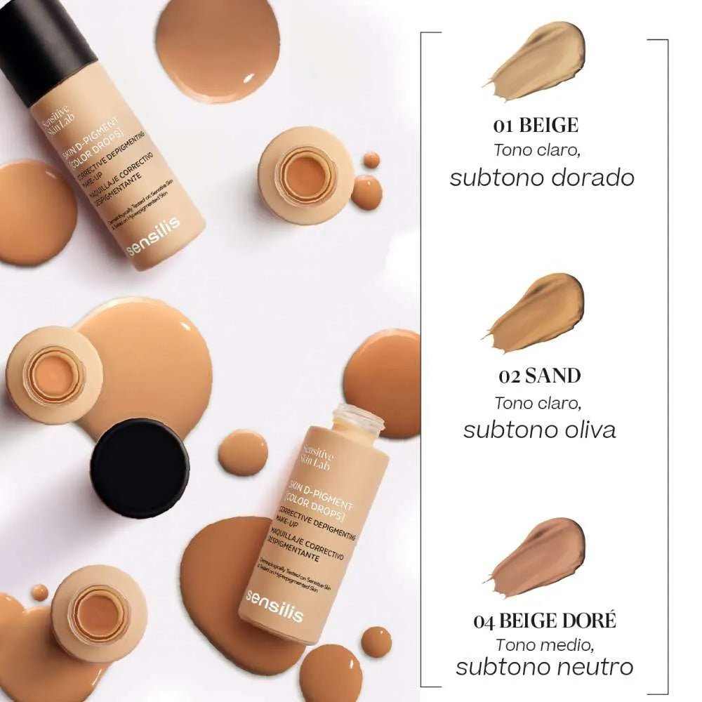 Sensilis Skin D - Pigment Color Drops 01 Beige x25ml - Tienda dermatológica Piel