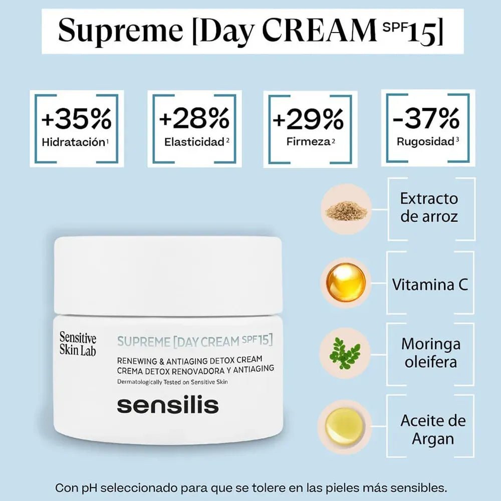 Sensilis Supreme Crema De Dia Renovadora SPF15+ x50ml - TIENDA PIEL
