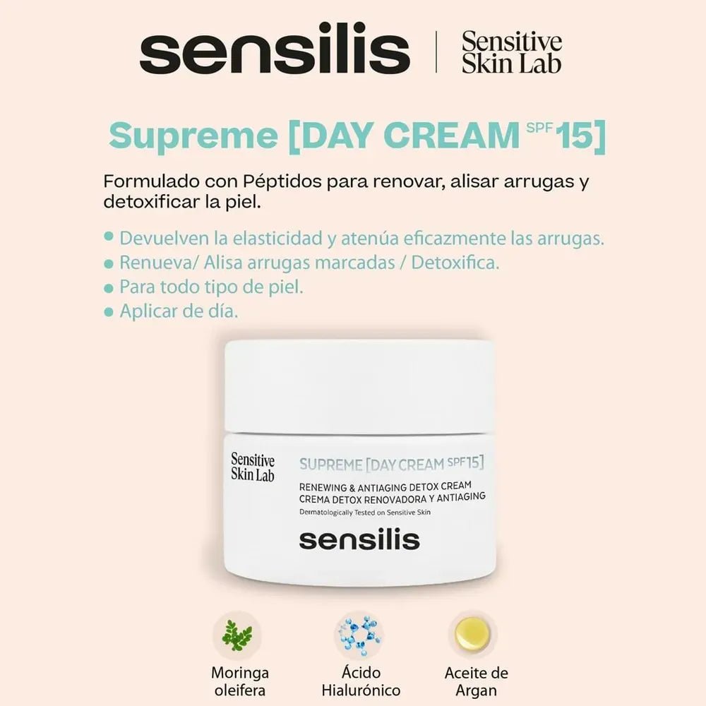 Sensilis Supreme Crema De Dia Renovadora SPF15+ x50ml - TIENDA PIEL