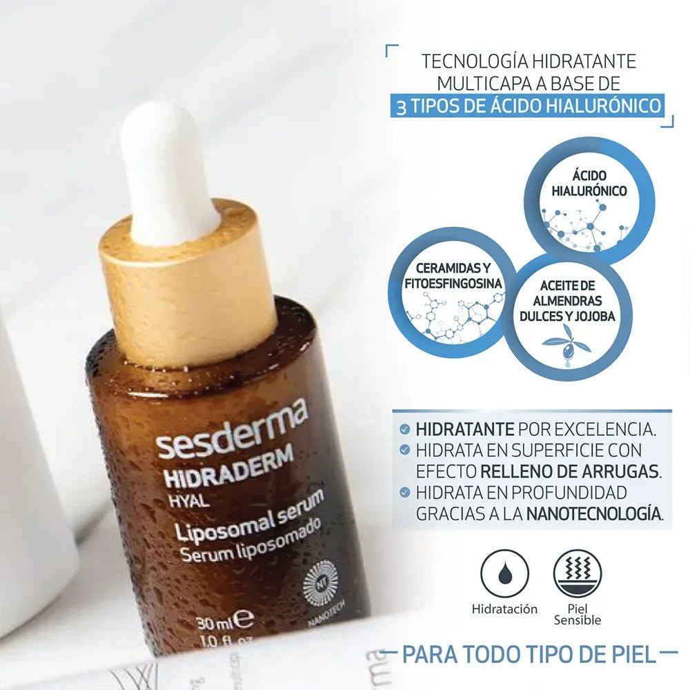 Sesderma Hidraderm Hyal Serúm Liposomal x30ml - TIENDA PIEL