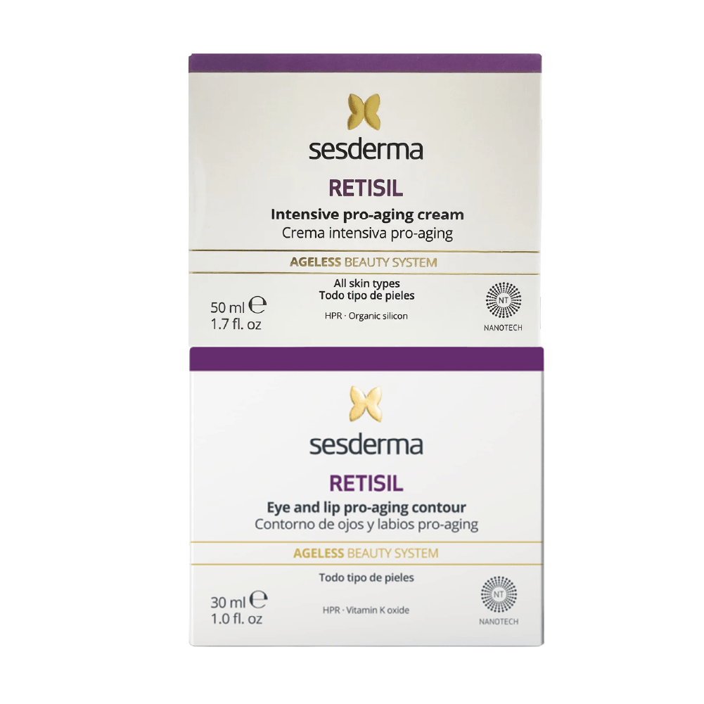 Sesderma Kit Retisil Crema Intensiva Pro - Aging x50ml Gratis Retisil Contorno de Ojos y Labios x30ml - TIENDA PIEL