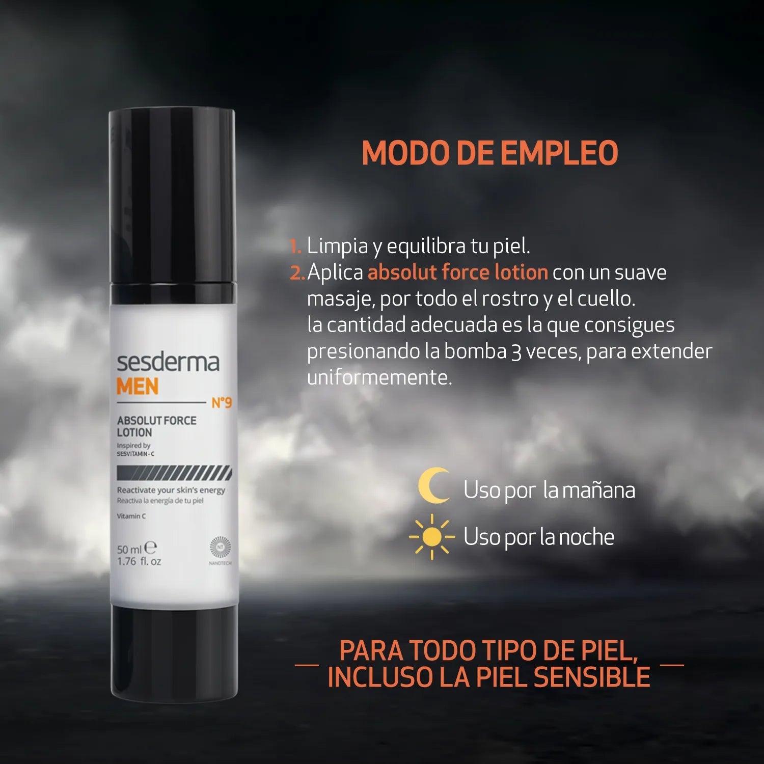 SESDERMA MEN ABSOLUT FORCE LOTION - Tienda Piel
