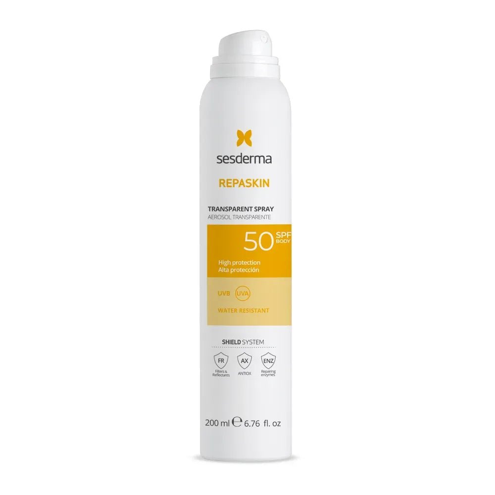Sesderma Repaskin Fotoprotector Spray Transparente SPF50+ x200ml - TIENDA PIEL