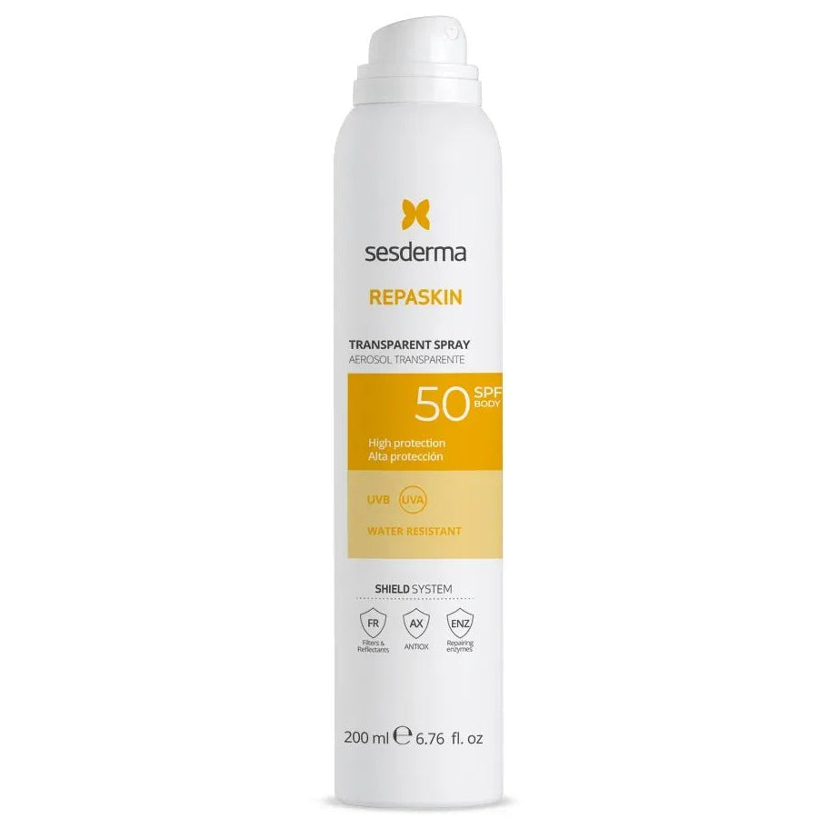 Sesderma Repaskin Fotoprotector Spray Transparente SPF50+ x200ml - TIENDA PIEL