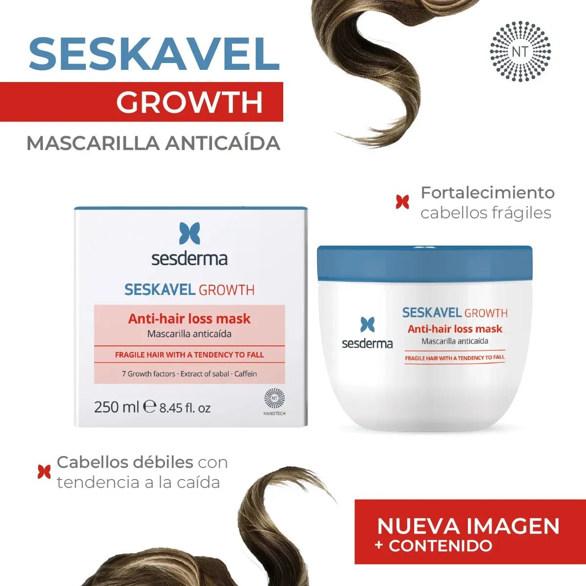 Sesderma Seskavel Mascarilla Anticaída x250ml - TIENDA PIEL
