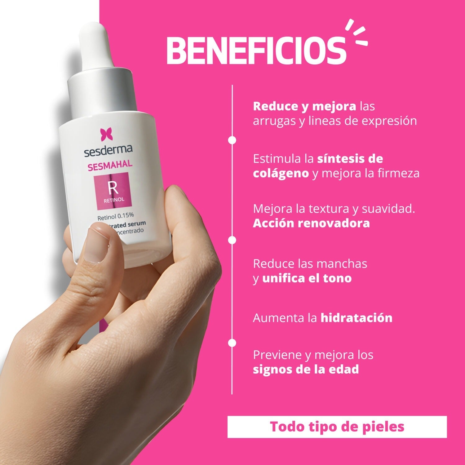 SESDERMA SESMAHAL R - Retinol 0.15% X 30 ml - TIENDA PIEL