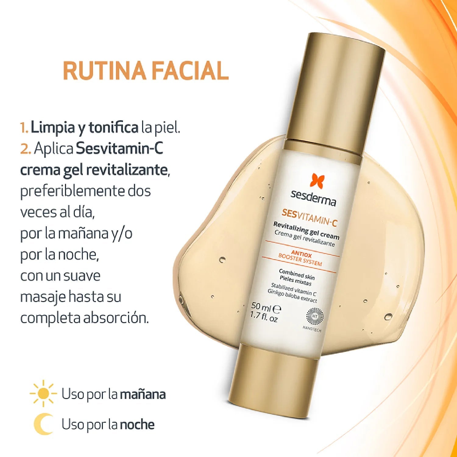 Sesderma Sesvitamin - C Crema Gel Revitalizante x50ml - TIENDA PIEL