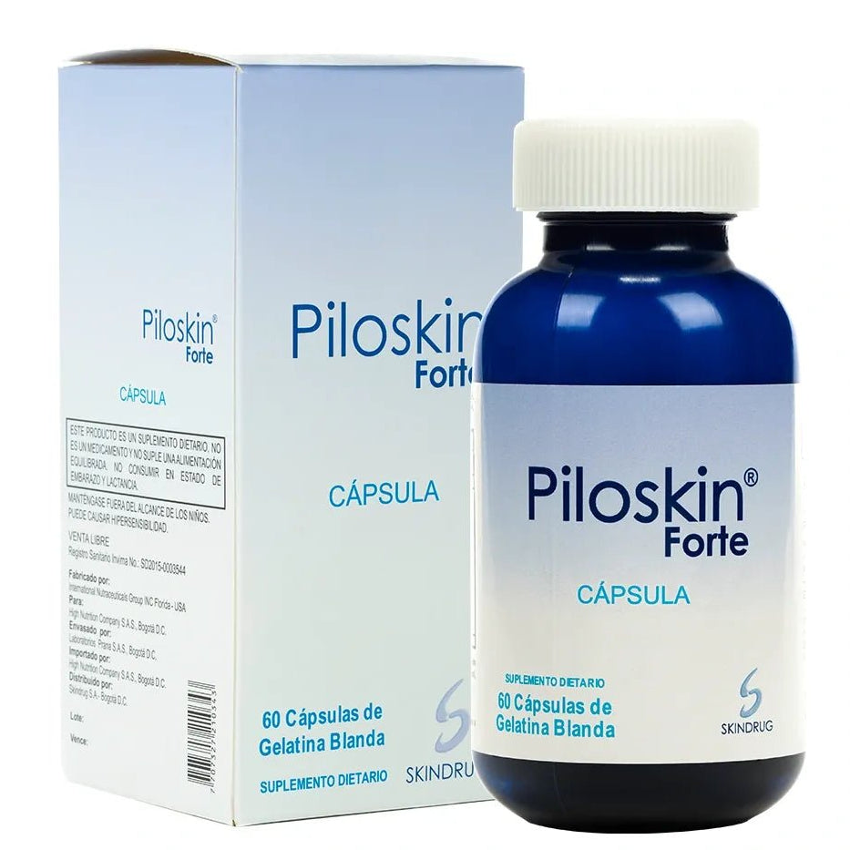 Skindrug Piloskin Biotina Forte x60 Cápsulas - TIENDA PIEL